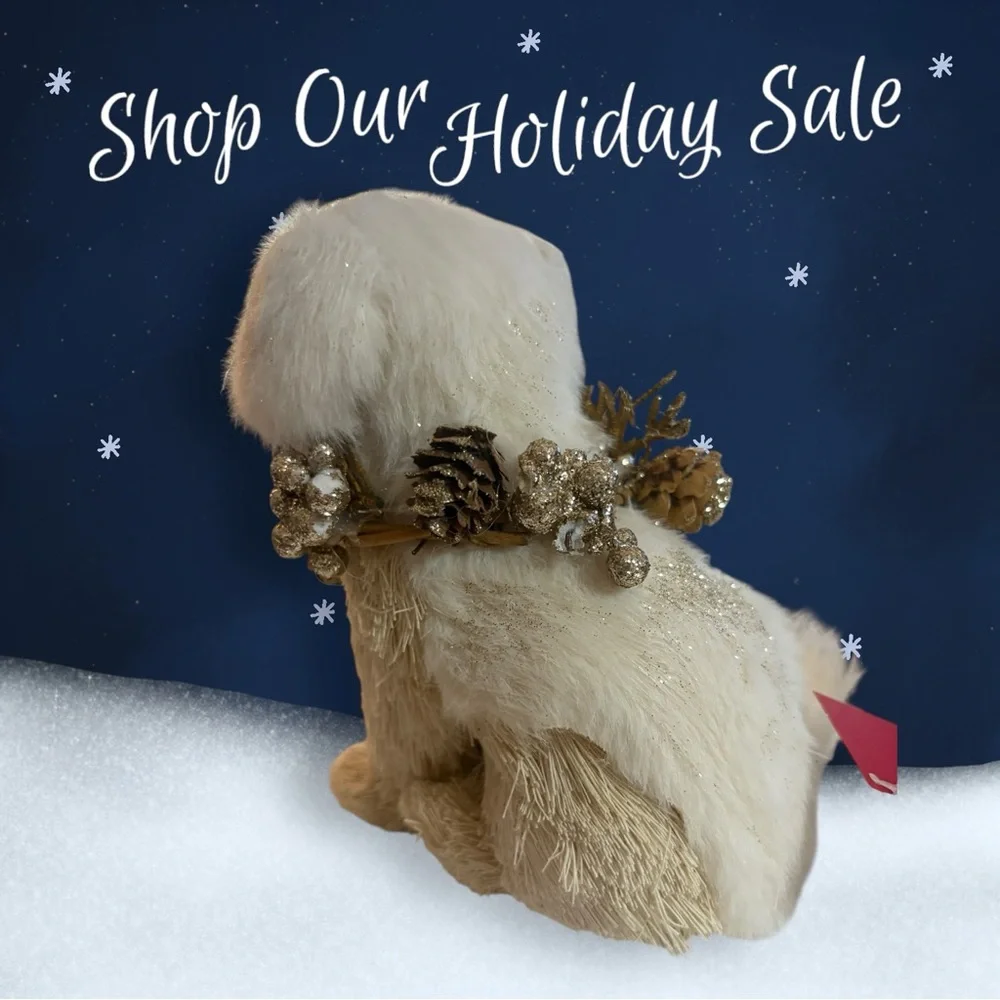 Adorable Cream Plush Dog‎ Toy